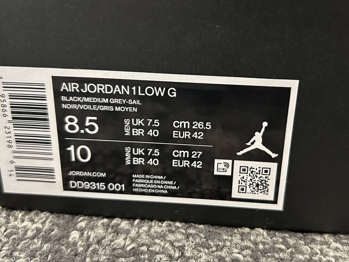 【送料無料】【新品】 26.5cm NIKE AIR JORDAN 1 LOW G ナイキ エア ジョーダン DD9315-001