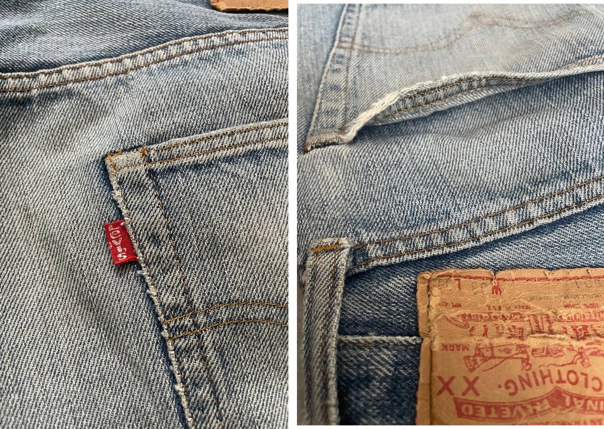 70S LEVIS リーバイス50166前期 表記W38L31 実寸約W36インチ 落札最終日5月10日土曜日PM10時～ リペア済み(501XX 502 606 505