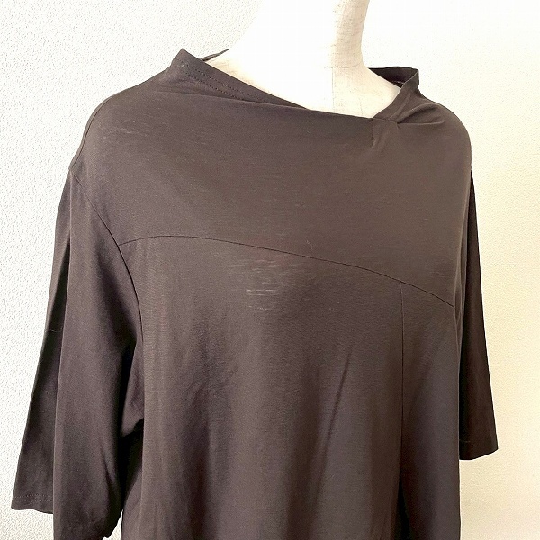 #anc ジウセンソユニコ 慈雨 Sensounico カットソー M こげ茶 変形 タグ付き 美品 レディース [825038]