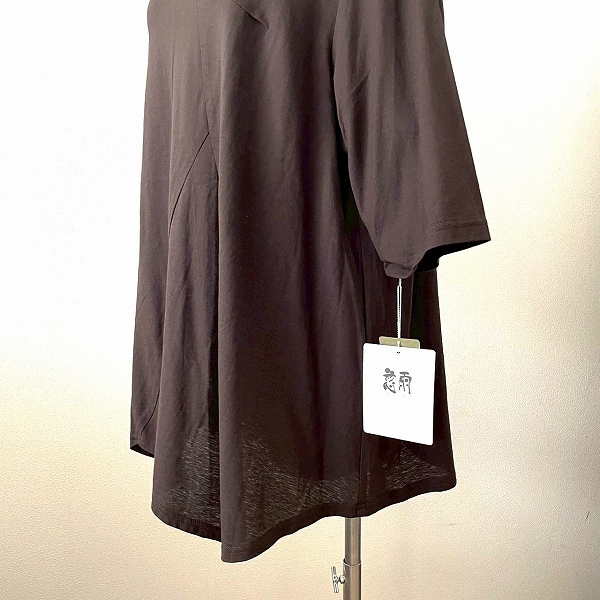 #anc ジウセンソユニコ 慈雨 Sensounico カットソー M こげ茶 変形 タグ付き 美品 レディース [825038]