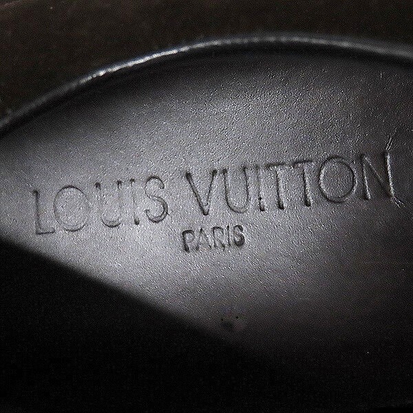 #wps ルイヴィトン LOUISVUITTON スニーカー 9 茶 ベージュ レザー 切替 エンボスアイコンロゴ イタリア制 メンズ [809690]
