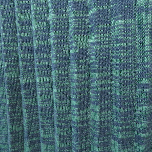 #anc ソウワンバイワン So 1:1 スカート F 緑 紺 プリーツ ニット レディース [711833]_画像4