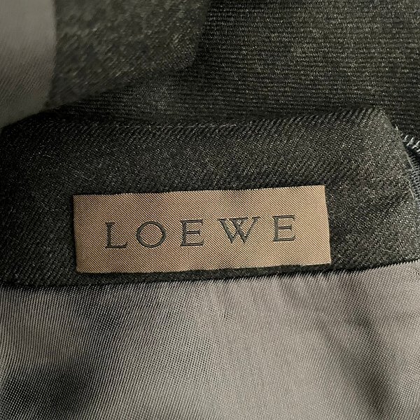 #anc ロエベ LOEWE ワンピース 36 チャコールグレー ヴィンテージ カシミヤ レディース [666858]