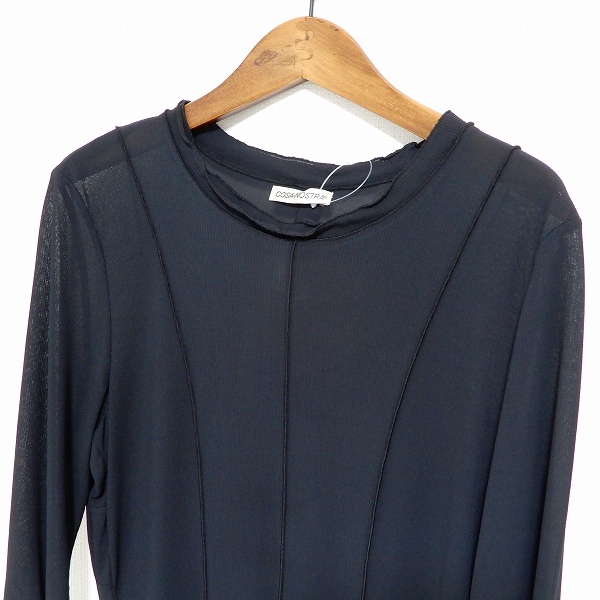 #anc コーザノストラ COSA-NOSTRA チュニック 黒系 五分袖 シースルー レディース [883733]_画像3