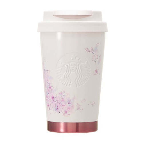 未使用 スターバックス SAKURA 2025 ステンレスTOGOロゴタンブラー ベージュ 355ml STARBUCKS スタバ ピンク さくら_画像1