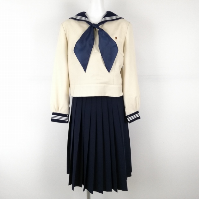 1円 セーラー服 スカート スカーフ 上下3点セット 大きいサイズ