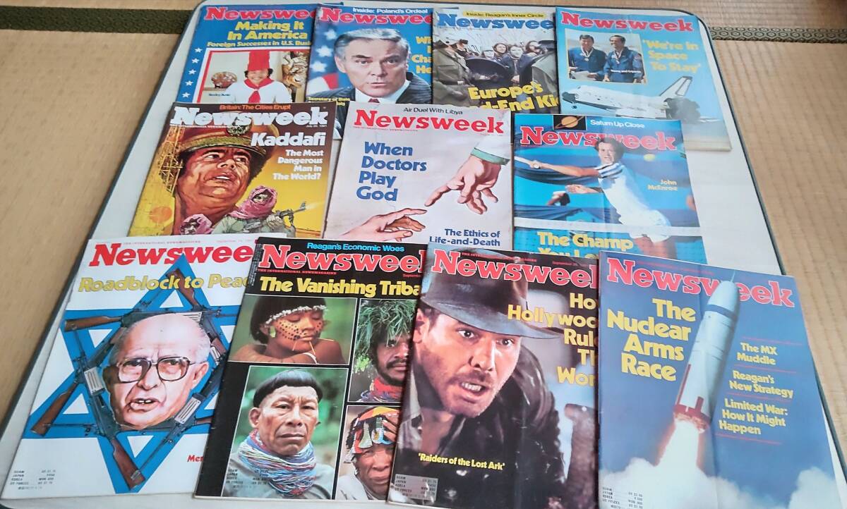 雑志「Newsweek」1981年 英語版 11冊(cè)★カダフィ大佐★マッケンロー★ボクシング★シュガーレイレナードvsトーマス?ハーンズ試合