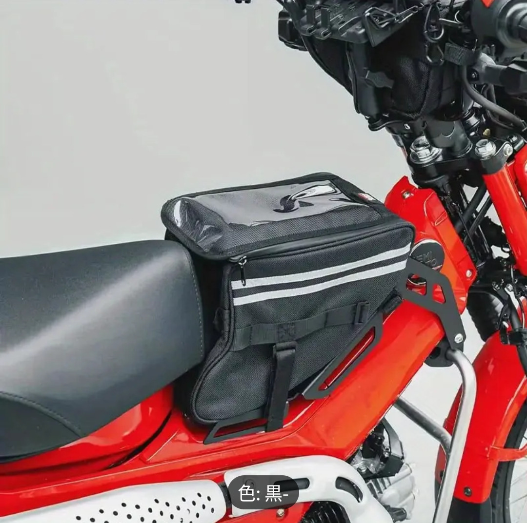 ホンダ HONDA CT125 ハンターカブ センタータンクバッグ ブラック JA65 スマホも見れる