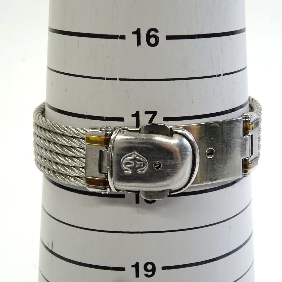 \1■ジャンク■ シャリオール 11.8.1096 ゴールド クオーツ ユニセックス 腕時(shí)計(jì) Z43207