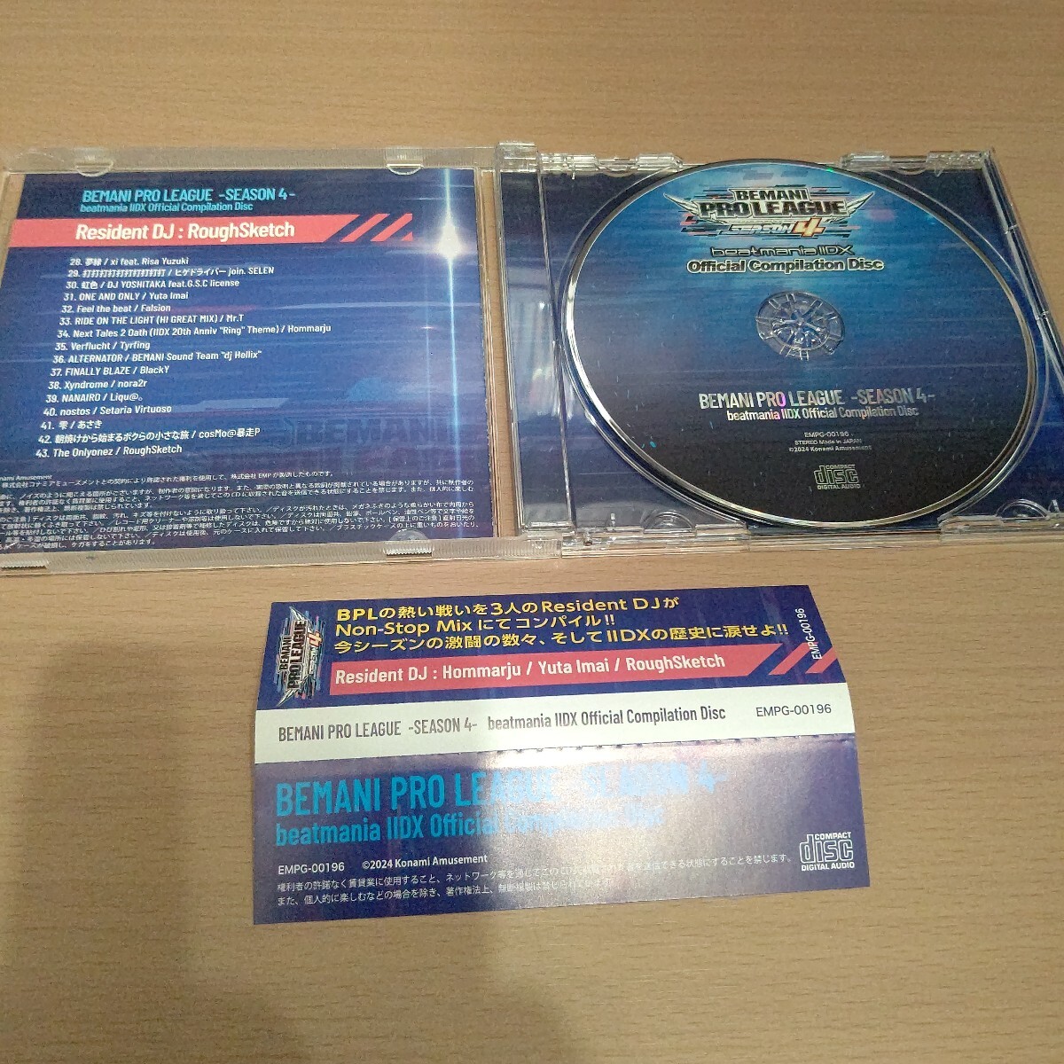 BEMANI PRO LEAGUE SEASON 4 beatmania ⅡDX Official Compilation Disc BPL Non-Stop Mix Hommarju Yuta Imai RoughSketch 音ゲー レア