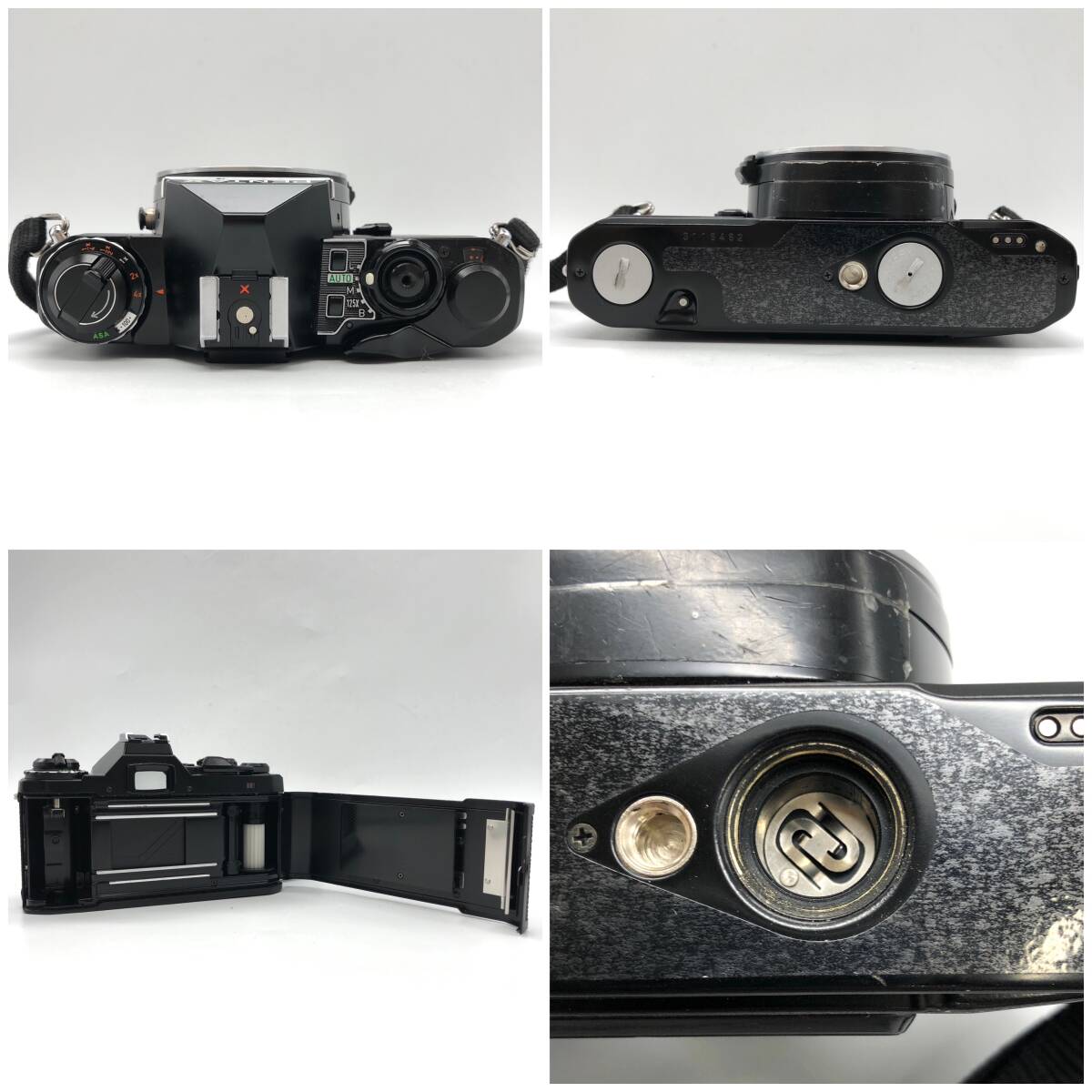 TY2248■【シャッター確認OK】PENTAX フィルムカメラ 2點 カメラレンズ 3點 まとめ ME super MV1 ストロボ付き ＊白カビあり