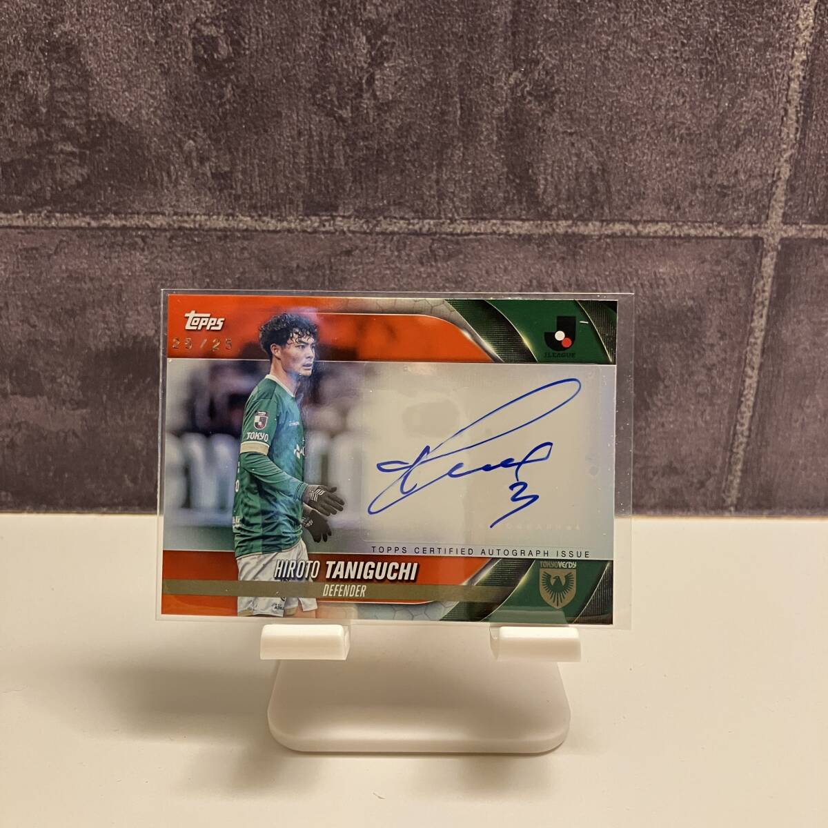 2024 Toppsカード 谷口裕人 25/25 直筆サイン 東京ヴェルディ ラストナンバー カード サッカー プロ 日本代表 限定 Soccer その他