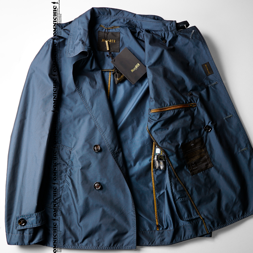 MOORERムーレー ARQUA 耐水ACQUAナイロンピーコートジャケット 希少耐水モデル 新品正規【MOORER】ムーレー/ACQUAシリーズ/伊製