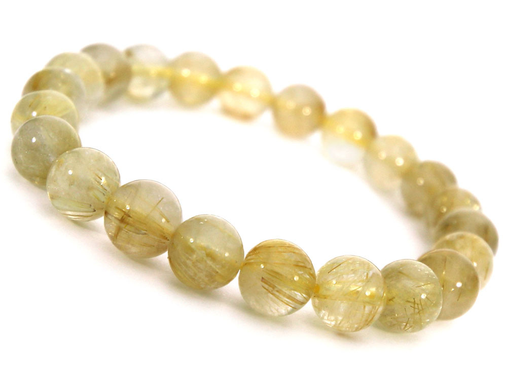 ゴールドルチルクォーツ ルチルクォーツ ブレスレット 8mm パワーストーン メンズ レディース 天然石 数珠 アクセサリー_画像1