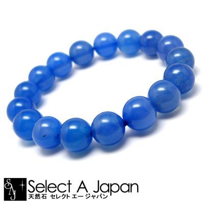 青メノウ ブレスレット 12mm パワーストーン ブレスレット メンズ レディース 天然石 數(shù)珠 アクセサリー