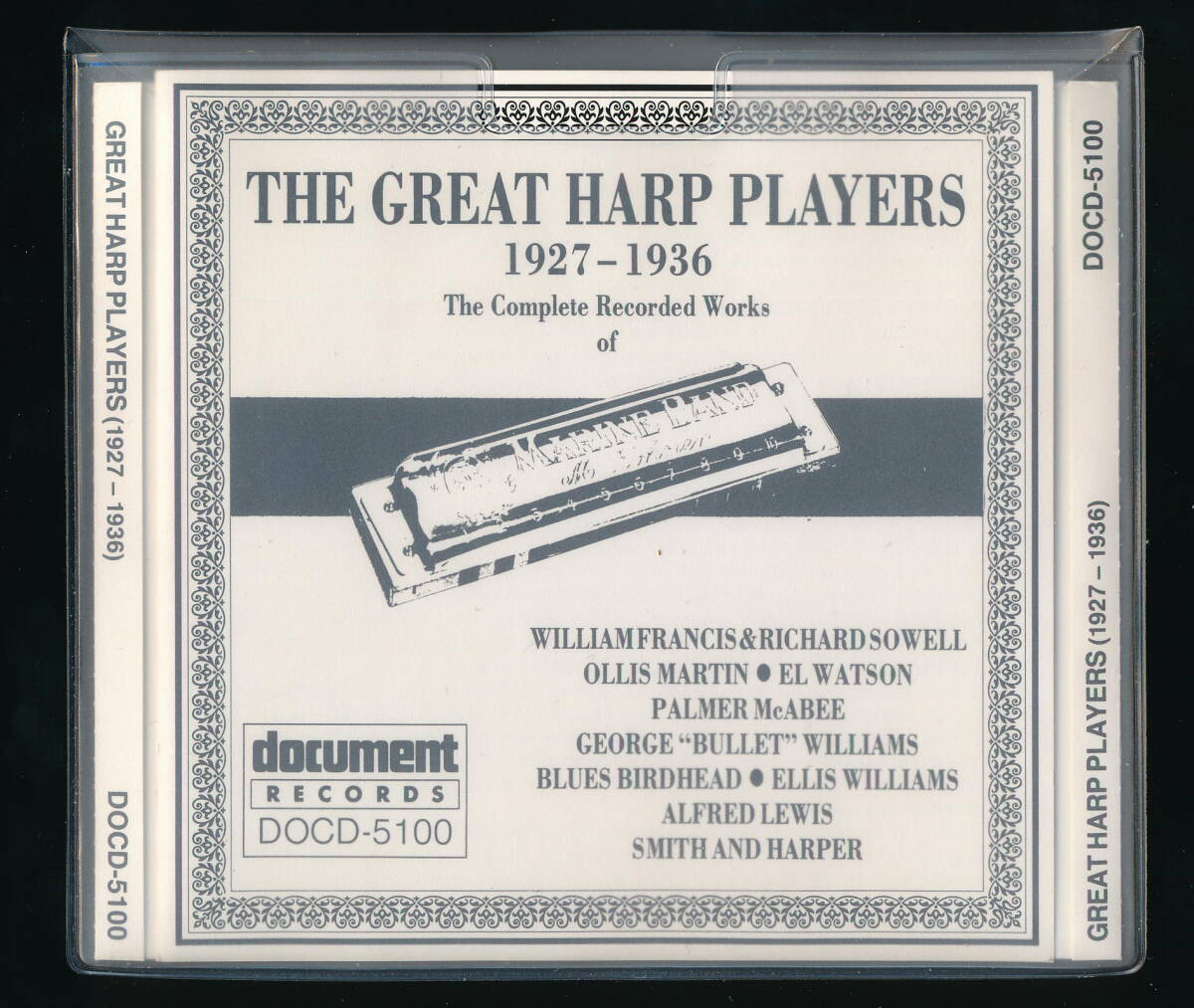 人気があるので早めの購入をおすすめ致します！ ☆GREAT HARP PLAYERS (1927-1936)☆1992年輸入盤☆DOCUMENT