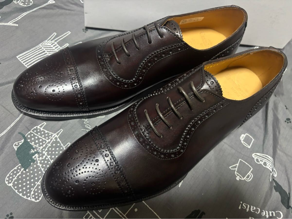 新品　未使用　 ユニオンインペリアル　 ビジネスシューズ　7EE メダリオン　ダークブラウン　25