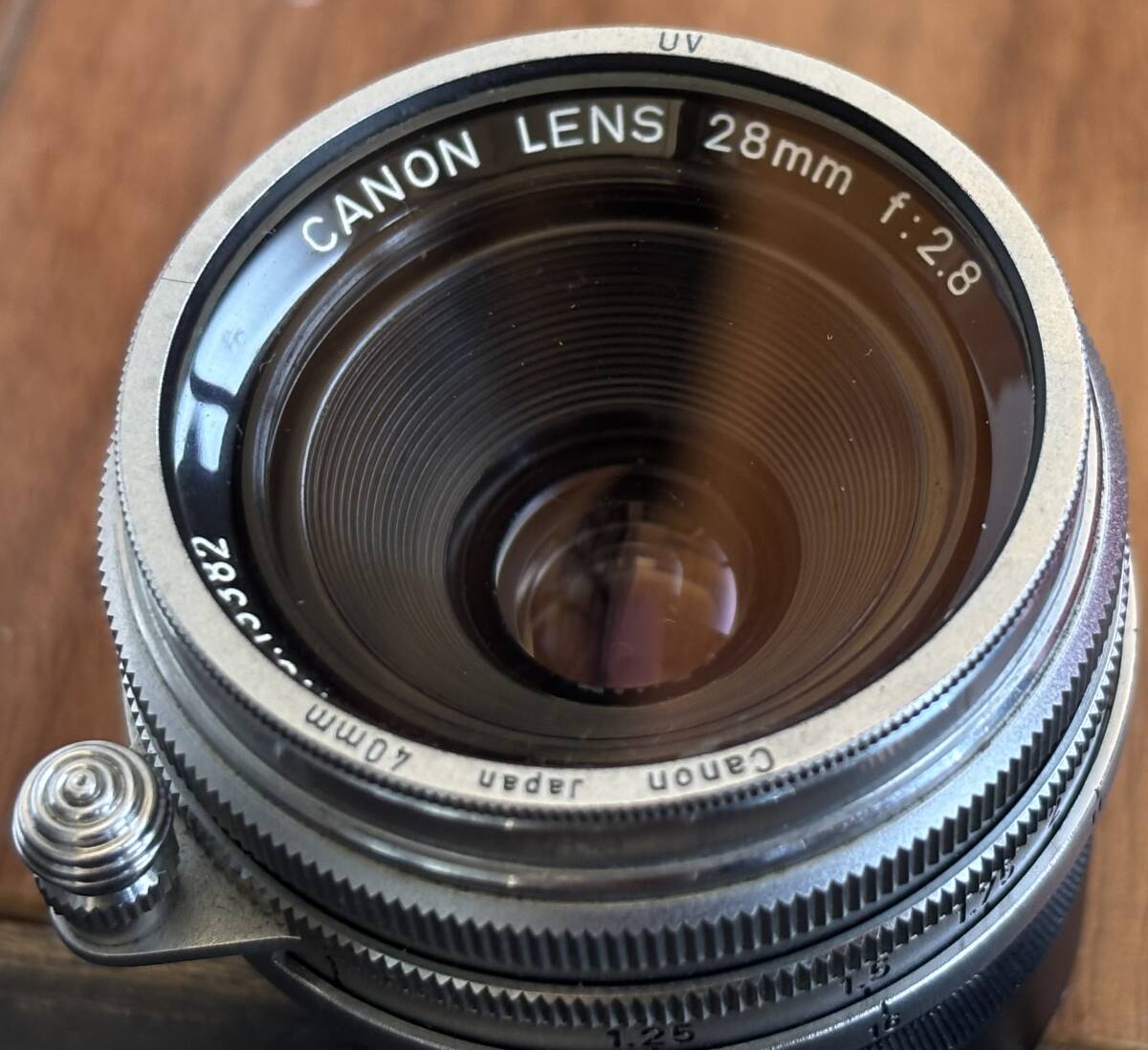 キャノン 28mm f/2.8 ライカLスクリューマウント　ファインダー　ケース付き