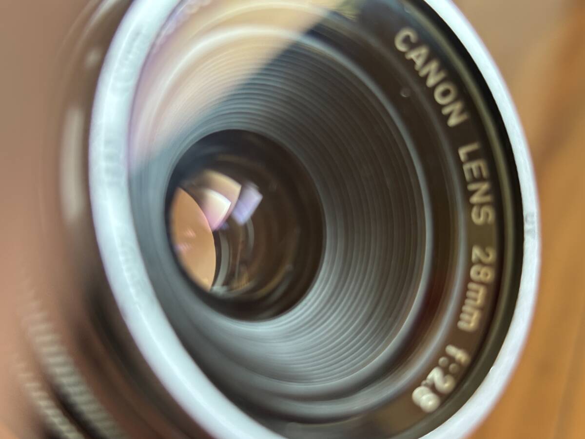 キャノン 28mm f/2.8 ライカLスクリューマウント　ファインダー　ケース付き