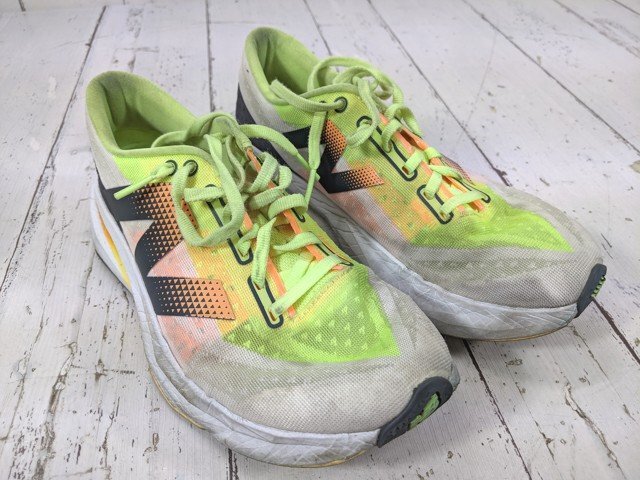 【2yt148】ランニングシューズ ニューバランス FuelCell 5280 v2 WB2 フューエルセル WHITE/LIME サイズ：25.0㎝◆j52
