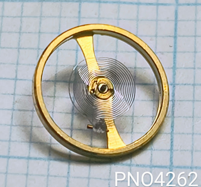 (■1)シチズン純正パーツ CITIZEN 039-54 バランスコンプリート/Balance complete/テンプ Cal.6100/6200/他 PNO4262_画像3