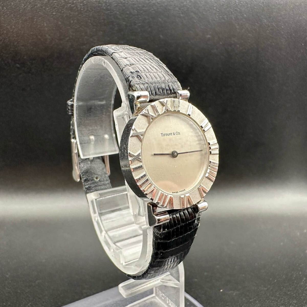 電池交換済み　稼動品　Tiffany　ティファニー　時計　腕時計　アトラス　493
