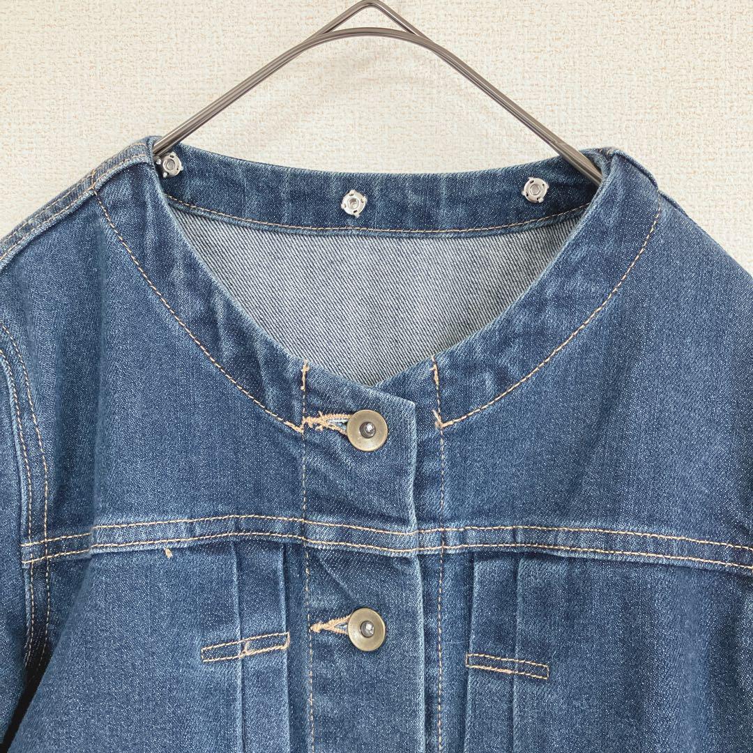 RD ルージュディアマン デニムジャケット【36】Gジャン 襟取り外し可能?