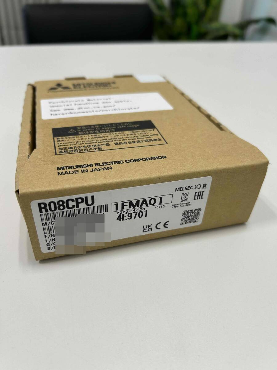 ★未使用　開封品　三菱電機　MELSEC iQ-Rシリーズ シーケンサCPUユニット　R08CPU 2022年製