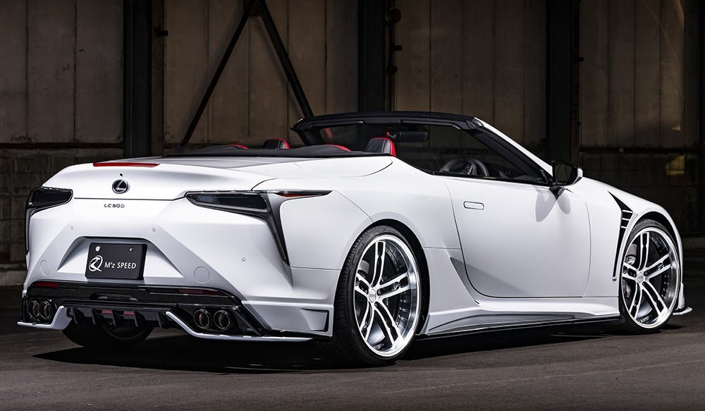 M\'z SPEED サイドステップ 未塗装 FRP レクサス LC500h GWZ100 H29.4～