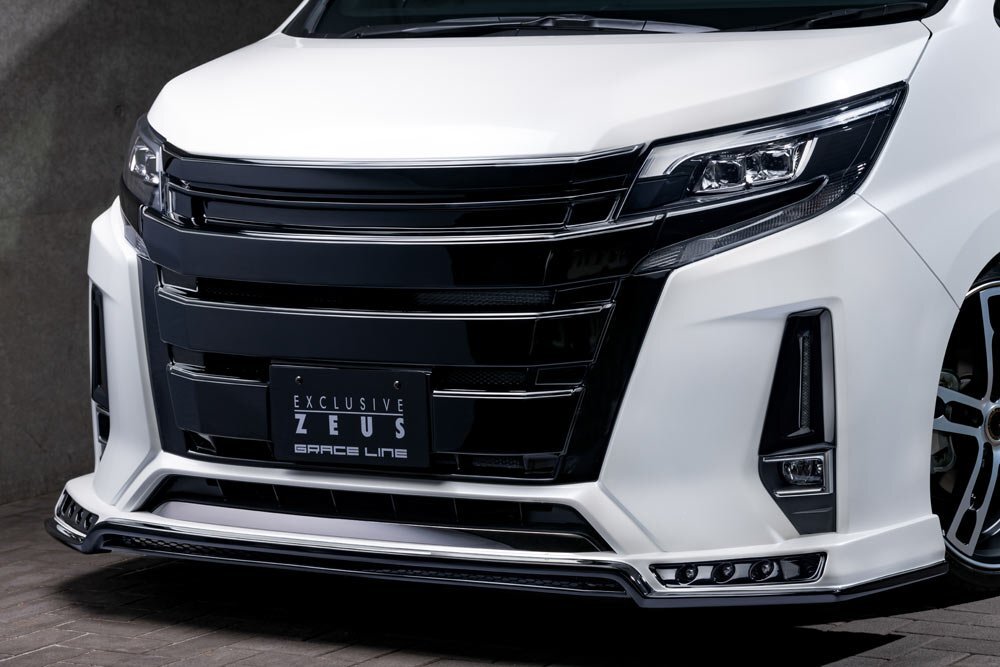 M\'z SPEED フロントハーフスポイラー 塗り分け塗装 (070/202) FRP ノア ZRR80W ZRR85W H29.8～R3.12 Si MC後