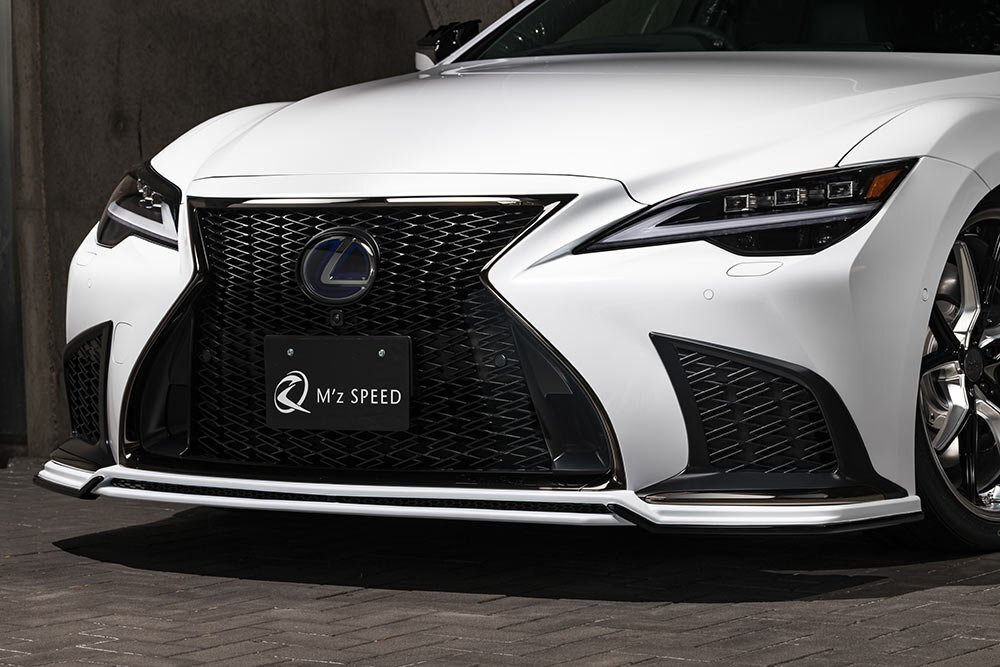 M\'z SPEED フロントハーフスポイラー 未塗装 FRP レクサス LS500 VXFA50 VXFA55 R2.11～ Fスポーツ