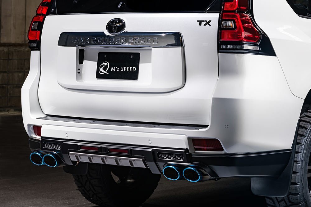 M\'z SPEED リアアンダースポイラー ブラック (202) ABS ランドクルーザープラド GDJ150W GDJ151W TRJ150W H29.9～R6.4
