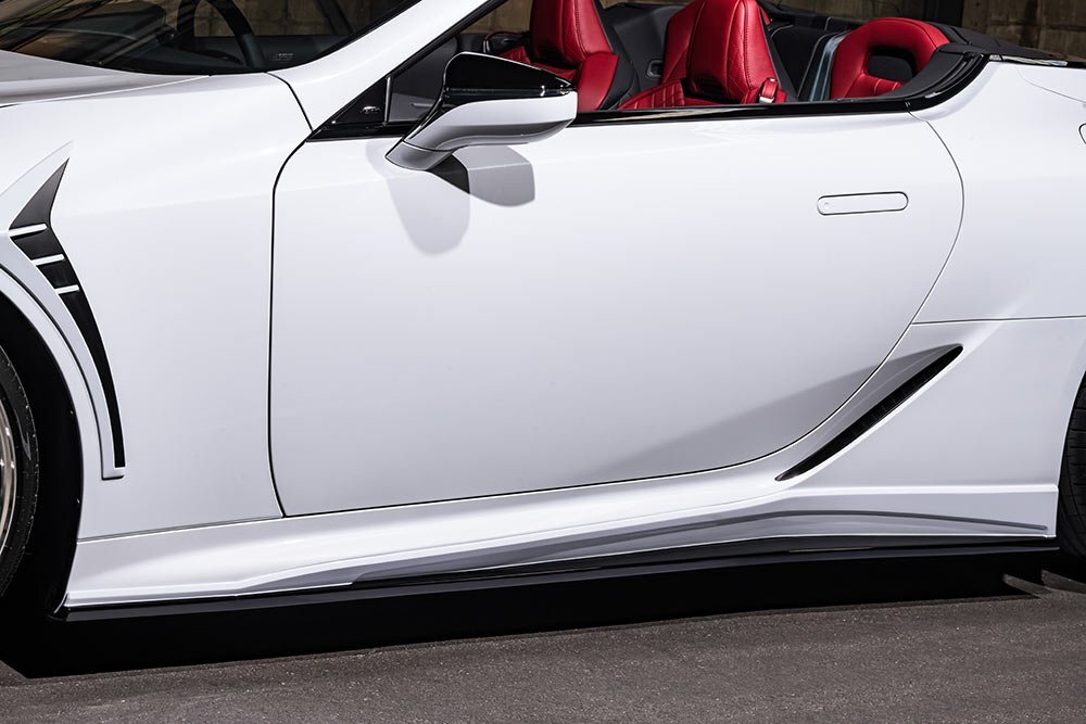 M\'z SPEED サイドステップ 未塗装 FRP レクサス LC500h GWZ100 H29.4～