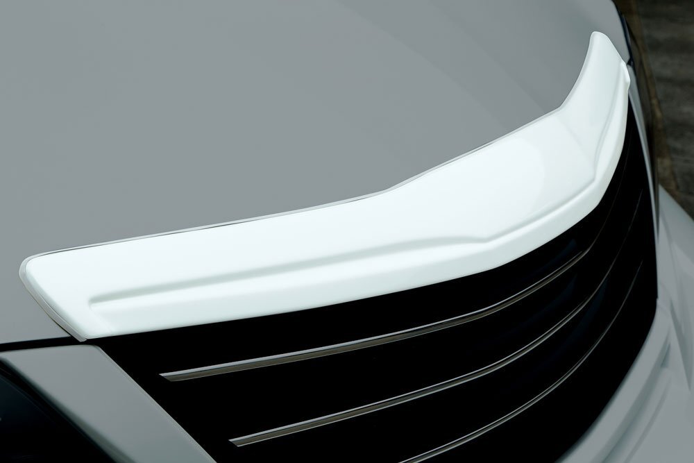 M\'z SPEED フードトップモール 未塗装 FRP アルファードハイブリッド ATH20W H23.11～H26.12 MC後