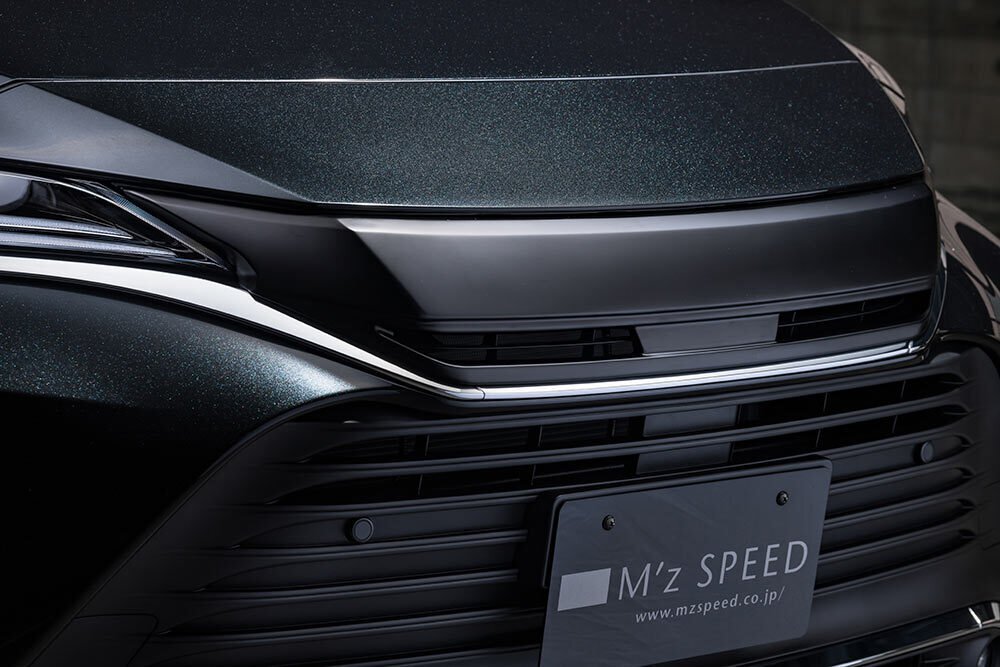 M\'z SPEED フロントグリル ホワイトパールクリスタルシャイン (070) ABS ハリアー MXUA80 MXUA85 R2.6～