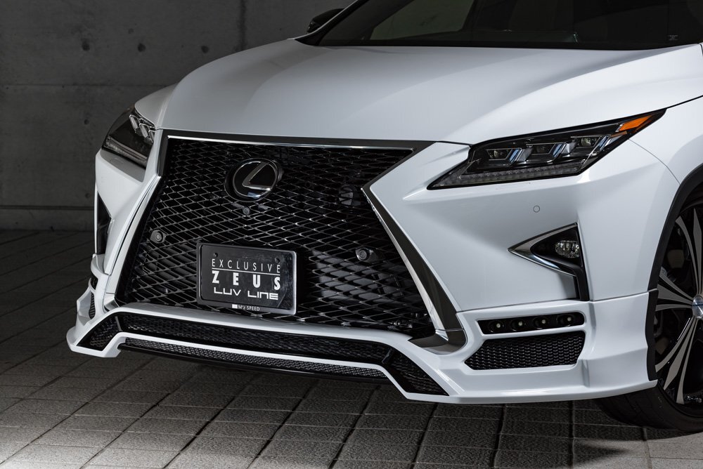 M\'z SPEED フロントハーフスポイラー 未塗装 FRP レクサス RX200t AGL20W AGL25W H27.10～H29.11 Fスポーツ