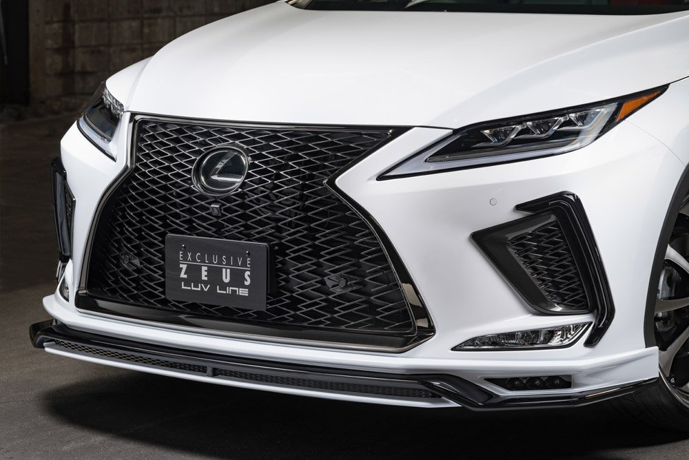 M\'z SPEED フロントハーフスポイラー ブラック (212) FRP レクサス RX450h GYL20W GYL25W R1.10～ Fスポーツ/バージョンL