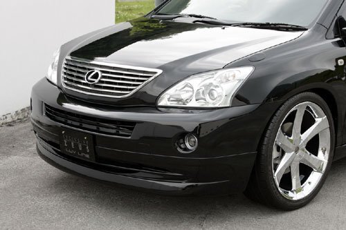 M\'z SPEED フロントハーフスポイラー 未塗装 FRP ハリアーハイブリッド MHU38W H17.3～H24.8