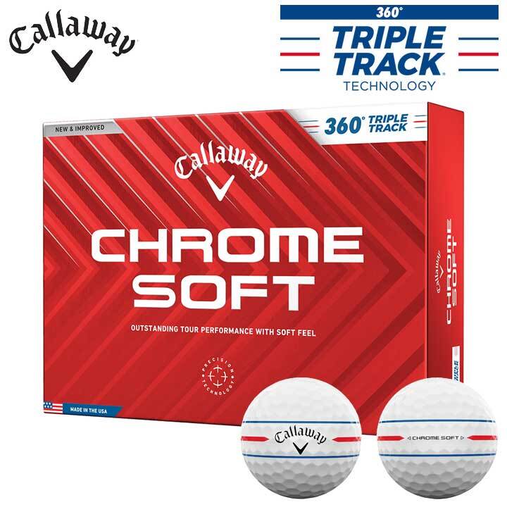 キャロウェイ クロムソフト 360 トリプルトラック ボール 1ダース（12球入り）TRIPLE TRACK 2024 日本正規(guī)品 即納