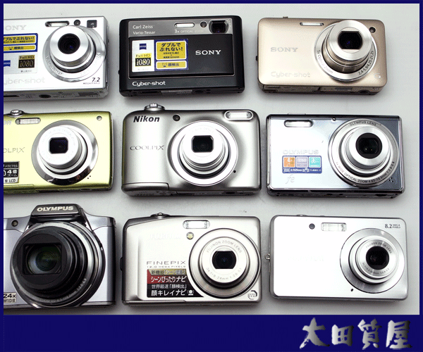22)質(zhì)屋☆SONY DSC-W350/Nikon COOLPIX /OLYMPUS SZ-14/FUJIFILM /デジタルカメラ 12點(diǎn) おまとめ 簡易検査 動(dòng)作品 中古☆1円～