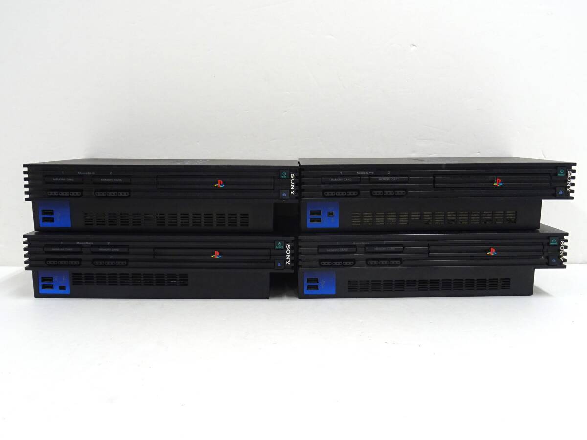 25Mdd【中古】PS2/playstation2 プレステ2 本體　4臺セット SCPH-50000×2,30000,15000