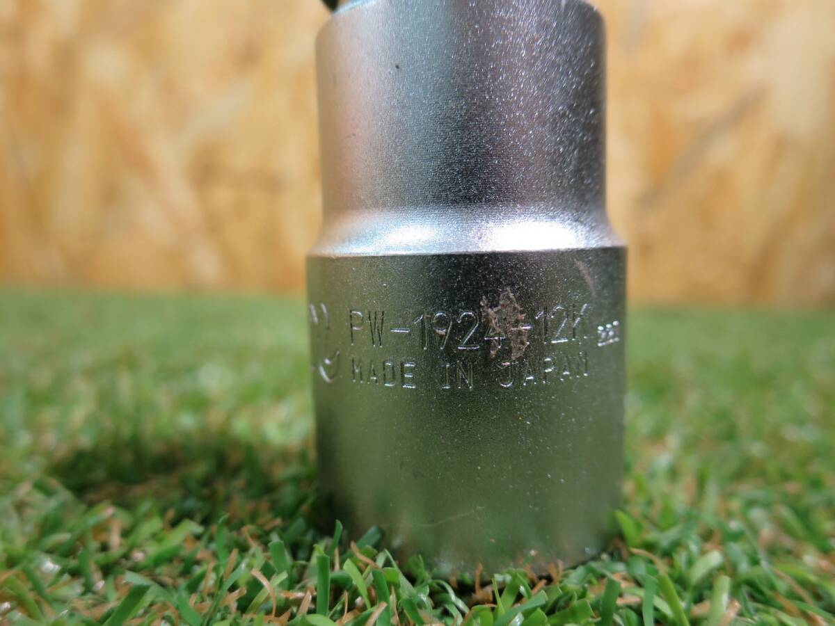 椿モデル 梅春いちや 12.7 インパクトソケット オートスライドダブル PW-1924-12K 12角 インパクトレンチ用 ソケット 【元払い】　250525