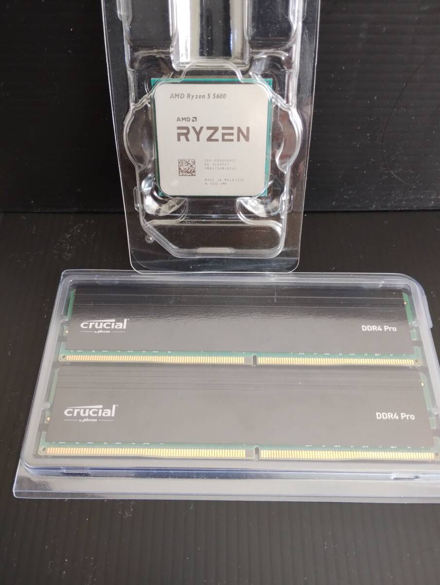 Ryzen 5 5600 (6コア12スレッド) / MSI MAG B550 TOMAHAWK / Crucial PRO DDR4-3200 32GB / CoolerMaster MASTERAIR MA610P セット?