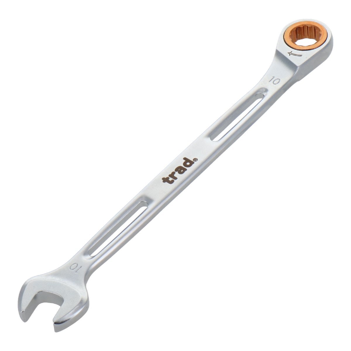 三共コーポレーション TRAD trad 軽量ギアレンチ 10mm TKG-10 最大トルク値（ラチェット）71N.m （スパナ）31N.m 角度付きヘッド_画像6