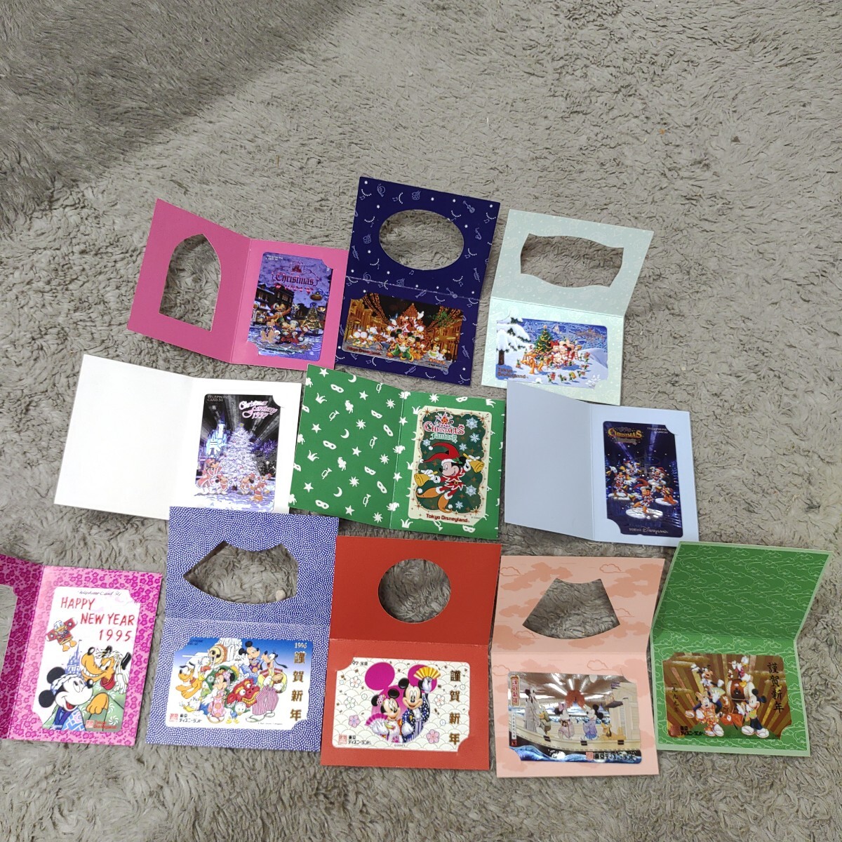 ディズニー 未使用 テレホンカード 11枚セット 額面5,500円　Disney ミッキーマウス 東京ディズニーランド クリスマス　謹(jǐn)賀新年 H05295