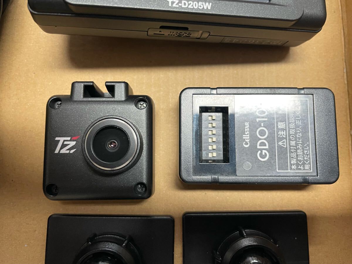 ■送料無料■駐車監視機能付■大阪トヨタ共販■前後ドライブレコーダー■TZ-D205W■セルスター■
