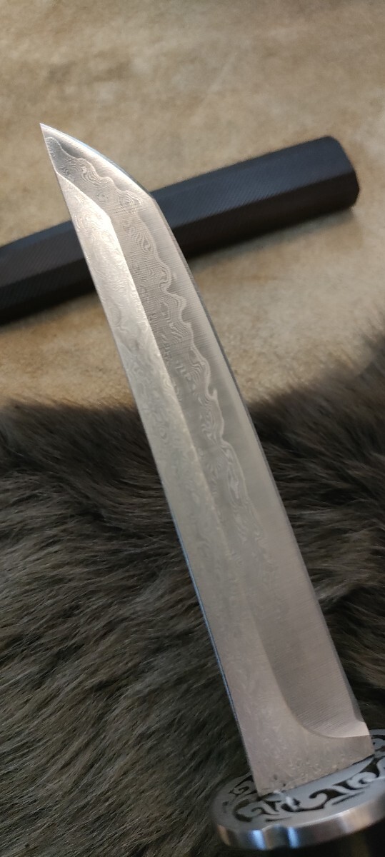 薄むら雲☆訳あり☆現品一点物☆和風☆日本刀型 日本風ナイフ