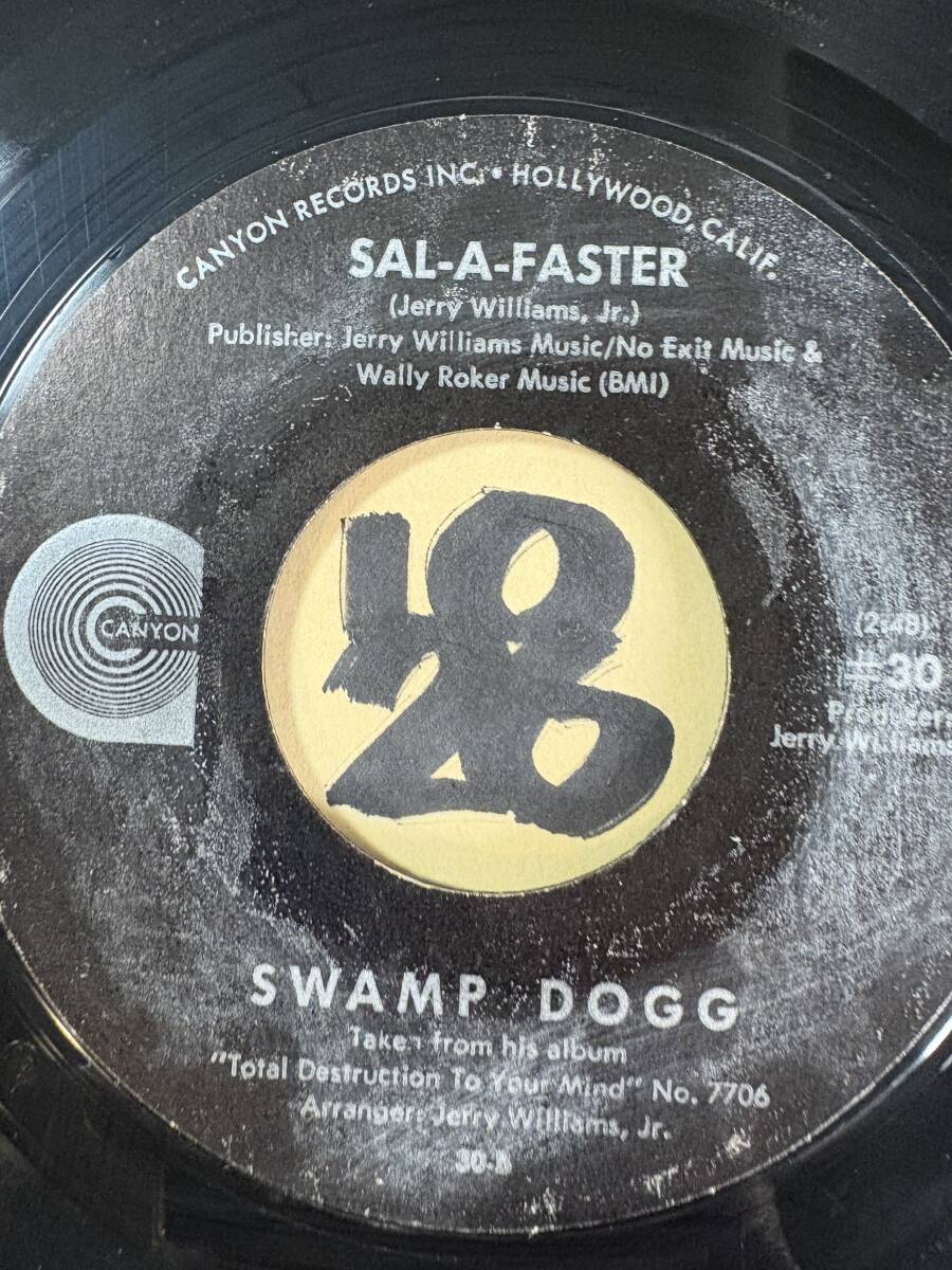 ブルース＆ファンク SWAMP DOGG SAL-A-FASTER / MAMA’S BABY-DADDY’S MAYBE 両面NM 