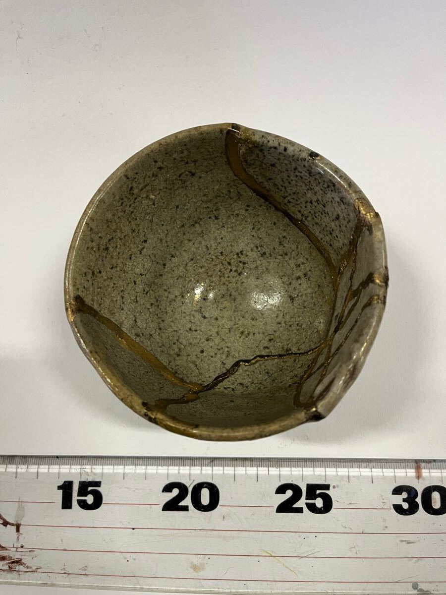 古唐津　発掘　唿びつぎ　小服茶碗