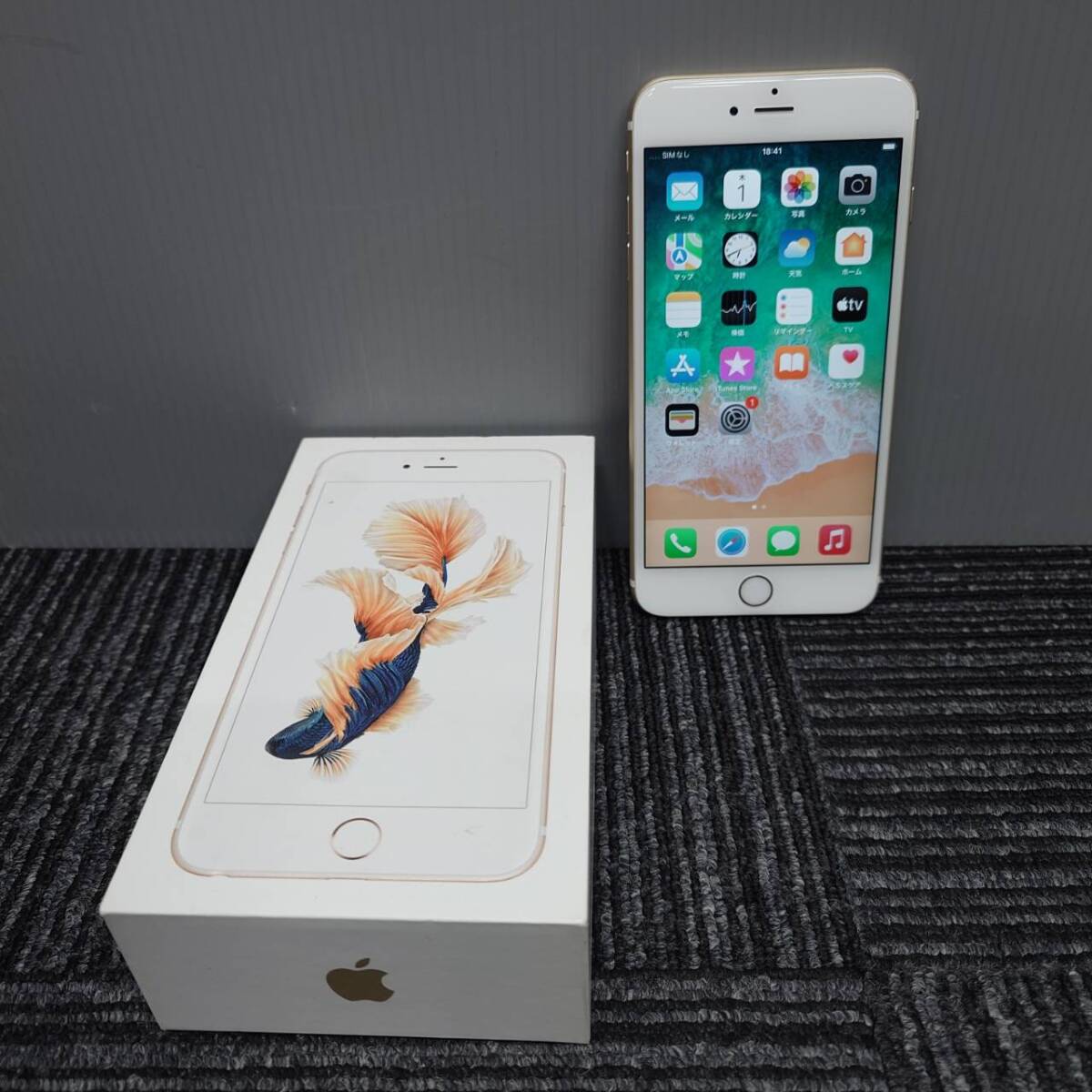 1円～ 動作品 iPhone6 S Plus 128GB 白 アイフォン6 Plus iPhone 6 ドコモ au ソフバン SIMフリー シムフリー SIMロックなし A1687